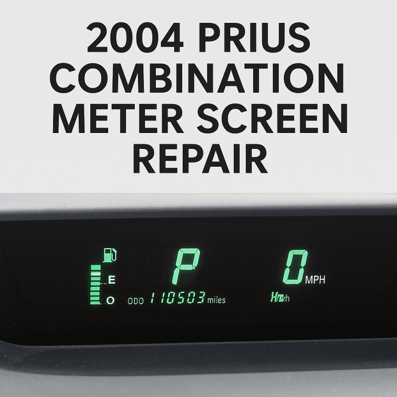 2004 Prius combination meter restored – speed and fuel display working