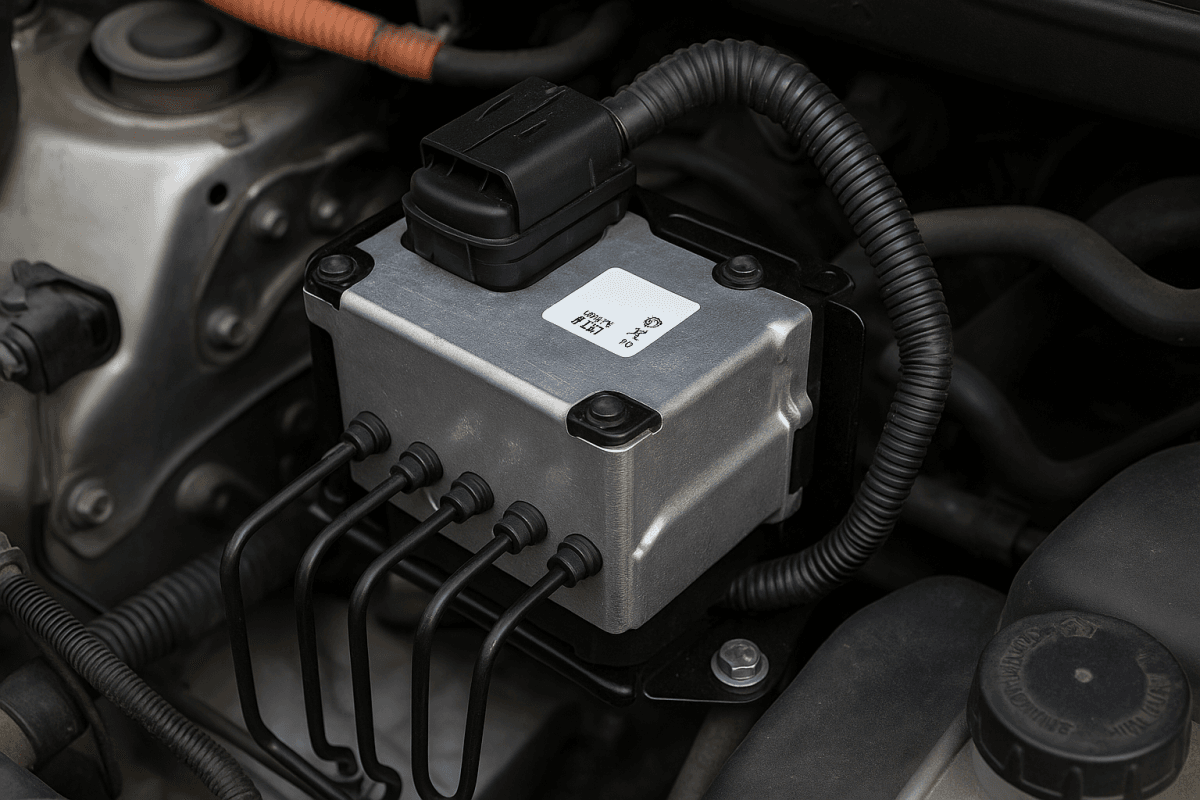 Rebuilt ABS actuator installed on 2007 Prius